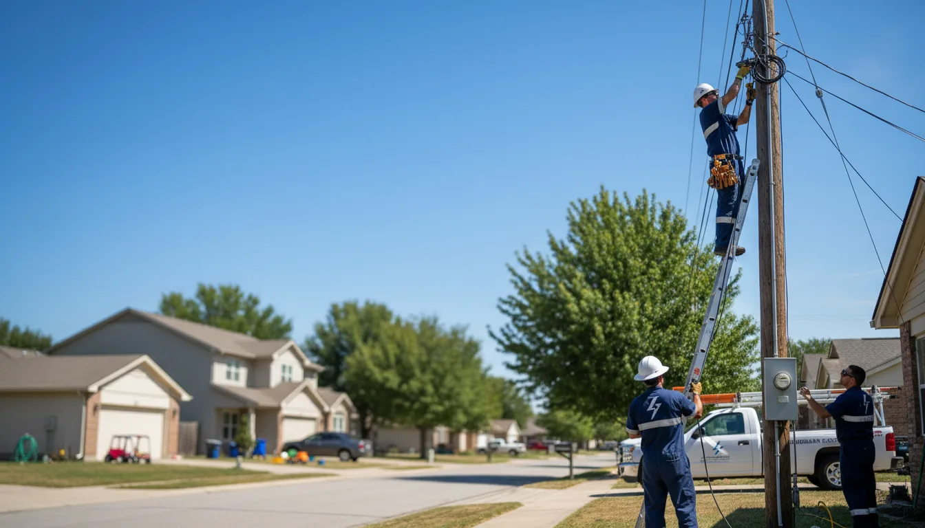 Residential electrician providing installation services in Gene Autry, OK